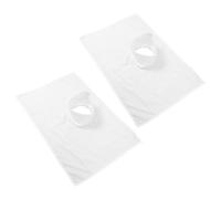 Yardwe 2pcs Cotton Massage Bed Face Hole Covers for Beauty Bed and Massage Table Breathable and Easy to Clean Spa Facial Sheets Suitable for Skin Care and Professional Settings