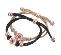 Yardwe 2pcs Couple Sensor Bracelet Long Distance Touch Bracelets for His and Hers That Light up When Connected for Long Distance Relationships and Special Occasions Included