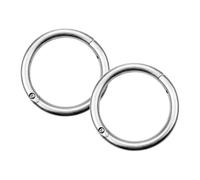Yardwe 2pcs Cow Nose Rings Metal Circles Comfortable Animal Friendly Design Easy Installation Livestock Traction Tool for Cattle Farm Management