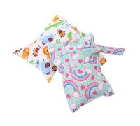Yardwe 2pcs Diaper Storage Bags Pouches for Nursery Reusable Diaper Bags Cartoon Prints for Carrying Wet Wipes and Delicates