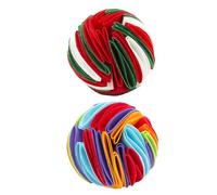 Yardwe 2pcs Dog Sniffing Balls for Pets, Felt Cloth Material, Diameter 15cm, Interactive Puzzle Feeding and Reducing Destructive Behaviour, for Playing the Garden and Feeding Training