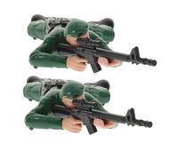 Yardwe 2pcs Electric Crawling Army Soldiers Engaging Army Action Figures for Boys Stimulating Exploration Early Development Skill Building Figures for Interactive Family Fun