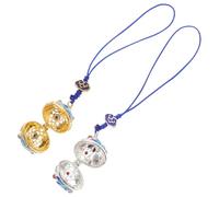 Yardwe 2pcs Essential Oil Diffuser Keychain Ornament Copper Pendant with No Fading Feature Assorted Color Suitable for Mobile Phone and Bag Pendant Use