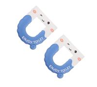 Yardwe 2pcs EVA Toilet Seat Cushion with Hanging Loop Washable Thick Warm Pad for Winter Fit Bathroom Cover for Comfort and Cleanliness
