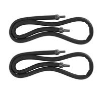Yardwe 2pcs Flexible Black Plastic Fish Tank Diffuser Tube with Improved Oxygenation and Silent Performance, 35.43 Inch Air Bubble Strip for Office Aquarium and Living Room