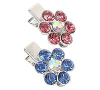 Yardwe 2pcs Flower Design Pet Headdress Hairpin Jewelry Pet Hair Clips Cat Accessories Dog Stuff