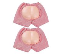Yardwe 2Pcs Funny Fake Butt Shorts Trick Butt Shorts for Wedding Doorblocking Games Bachelor Party Masquerade Party Costume Beach Prank Prop