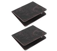 Yardwe 2pcs Gate Pass Protectors Certificate Covers Pu Leather with Delicate Texture and Protective Cover Practical Passport Organizers for Travel Can Be Put in Backpack