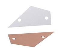 Yardwe 2pcs Guitar Fingerboard Fret Measuring Ruler String Height Ruler Aluminum Musical Instrument Measuring Tool for Guitar Neck Adjustments