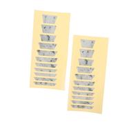 Yardwe 2pcs Guitar Inlay Patch Guitar Inlay Stickers Fingerboard Practice Inlays Guitar Fret Markers Bass Fingerboard Decals Fingerboard Practice Stickers Beginner Fretboard Guide Pvc