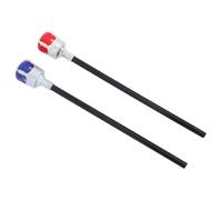 Yardwe 2pcs Halloween King Queen Scepter Costume Props Lightweight Pretend Play Cane for Role Play Dress-up Party Theater Performance