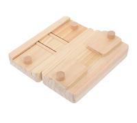 Yardwe 2pcs Hamster Foraging Wooden Foraging Interactive Fun Exercise Limb Strength Pine Wood 6.48x3.14x1.10in Small Animal Treats Feeder for Rabbits Gerbils