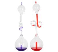 Yardwe 2pcs Hand Boiler Science Toy: Artistic Sand Hourglass And Thermal Hand Boiler Science Toy - Glass Energy Experiment Tool For Decoration
