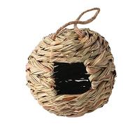 Yardwe 2Pcs Handwoven Straw Bird Nest Cozy Hummingbird House for Small Birds Natural Grass Craft for Garden Patio Indoor Outdoor Decoration Resting Place for Finches and Sparrows