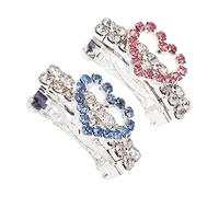 Yardwe 2pcs Heart Shape Pet Hair Clips Cat Headdress Accessories Quality Decorative Hairpins for Daily Wear and Grooming