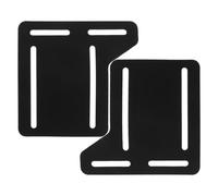 Yardwe 2pcs Heavy Duty Headboard Adapter Brackets for Bed Frame, Carbon Steel Bed Frame Connector with Hardware, Prevents Damage and Enhances Furniture Versatility, for Home Use