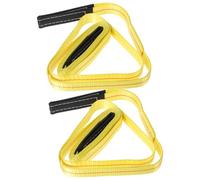 Yardwe 2pcs Heavy Duty Yellow Lifting Strap with Flat Polyester Design for Even Weight Distribution and Reliable Strength, for Hoisting and Moving Furniture Safely
