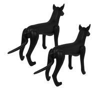 Yardwe 2pcs Inflatable Dog Display Stand PVC Pet Clothing Rack Model Resistant Easy-clean Mannequin for Store Boutique Trade Show Home Use