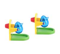 Yardwe 2pcs Interactive Parrot Food Training Toy Fun Bird Plaything for Intelligent Foraging and Mental Safe Material Lightweight Design Colors May Vary