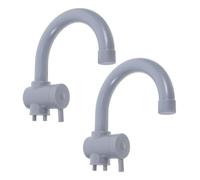 Yardwe 2Pcs Kitchen Sink Faucet Plastic Simulation Faucets for Role Play for Home Parties Outdoor Activities and Imaginative Play Safe Sturdy Design