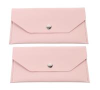 Yardwe 2pcs Leather Cash Frame Wallet Slim Envelope Style Money Holder Wallet for Card Holder Portable Cash Storage Bill Organizer Reusable for Personal Holiday