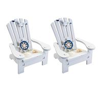 Yardwe 2pcs Mediterranean Style Mini Beach Chair Box Home Decor Doll House Party Ornament for Home Supplies