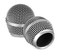 Yardwe 2pcs Metal Microphone Grill Microphone Mesh Windscreen Accessory for Vocal Dampener
