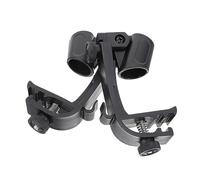 Yardwe 2pcs Microphone Clip Drum Clip Portable Plastic Holders Mic Stand for Microphone Lifters Black