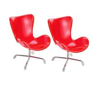 Yardwe 2pcs Miniature Chair Model High Simulation Dollhouse Furniture for Microlandscape and Home Decor Safe and Lovely Toy Accessory for Boys and Girls Doll Houses