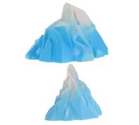 Yardwe 2Pcs Miniature Iceberg Aquarium Decor Fish Tank Landscape Ornaments Realistic Decoration for Betta Tanks and Micro Landscapes for DIY Projects and