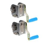 Yardwe 2pcs Outdoor Sports Stringing Tool Weatherproof Hand Crank Net Tensioner for Badminton and Volleyball Poles Compatibility Sunlight and Water Resistant Material