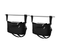 Yardwe 2pcs Oxford Cloth Stroller Organizer Bag with Multiple Pockets Wear Resistant Portable Stroller Caddy Compatible with Various Models Practical Storage for Travel and Daily Use