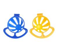 Yardwe 2pcs Parrot Feeding Basket Bird Feeder Handy Easy to Use Plastic Bowl 2.75x2.75x1.97in for Bird Cage Small Pet Supplies Random Color