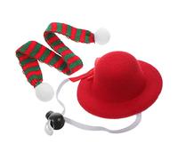 Yardwe 2pcs Pet Costume Dog Hat Scarf for Parties Lightweight Decoration Material for Creating Memorable Moments Your Pet