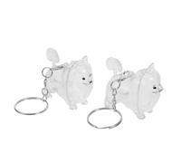 Yardwe 2pcs Pet Hair Keepsake Keychain for Dogs Cats Chic and Secure Memorial Storage Box Long-term Preservation of Cherished Fur Versatile Pet Owners Compact and Sophisticated Design