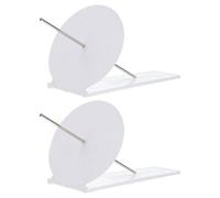 Yardwe 2pcs Plastic Equatorial Sundial Clock Model Educational Ancient Measurement Tool for Science Learning for Geography Study and Experiments