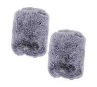 Yardwe 2pcs Plush Wind Shield and Pop Shield Mic Cover for Capacitor Microphone Plush Cover for Live Streaming Mic Filter Screen Convenient for Windscreen