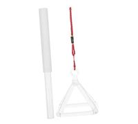 Yardwe 2pcs Quartz Singing Pyramid Striker Set, 3-inch Sound Therapy Ornaments for Meditation and Healing, Desktop Music Decor Random Rope Style