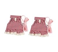 Yardwe 2pcs Rabbit Harness Leash Small Animal Harness Set for Hamster Guinea Pig Easy to Wash