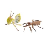 Yardwe 2PCS Realistic Praying Mantis Figurines Detailed Garden Insect Model for Educational Use for Schools Museums and Home Decor
