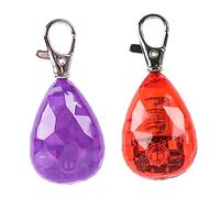 Yardwe 2pcs Rechargeable LED Pet Light Pendant for Dog Safety Night Visibility Collar Lights with Durable Carabiner Dust Resistant Pet Supplies for Night Walks and Outdoor Protection