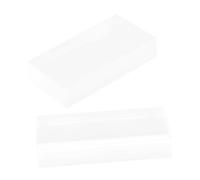 Yardwe 2pcs Rectangular Hardwearing Glass Refraction Blocks for Optics Experiments Scientific Optical Glass Teaching Tools for Classroom Physics and Laboratory Use