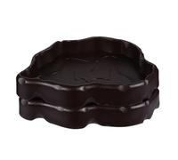 Yardwe 2pcs Reptile Feeding Bowls Safe Non- Drinking Dish for Tortoise Lizard and Gecko High Hardness for Pet Terrariums