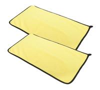 Yardwe 2Pcs Reusable Motorcycle Cleaning Towels Thickened Double-sided Microfiber Cloths Super Absorbent Car Drying Towels for Detailing Wheels Chains and Reach Areas Car Accessory