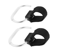 Yardwe 2pcs Rotating Stroller Hooks for Baby Bags Sturdy Aluminium Alloy Webbing Heavy Duty Hook for Shopping Totes Bottles in Parks