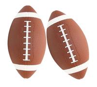 Yardwe 2Pcs Rugby Ball Inflatable Training Rugby Balls for Soft and Elastic Material for Practice Team Games and Outdoor Fun