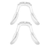 Yardwe 2pcs Silicone Eyeglass Nose Pads - Anti Slip Eyeglasses Nose Pad - Transparent Bridge Cushion Replacement for Glasses & Sunglasses Frame