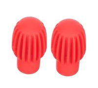 Yardwe 2Pcs Silicone Mute Drum Stick Protectors, Drumstick Covers for Silent Practice at Home at Night, Red, Drum Kit Accessory