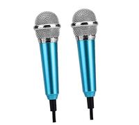 Yardwe 2pcs Singing Bar Microphone Headphones Mini Microphone for Cell Phone Recording Compact for Laptop Random Style