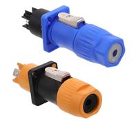 Yardwe 2pcs Splashproof Aviation Power Connector Pin Socket for Stage Lighting Heavy Duty Industrial Electrical Connector Outdoor Use Design